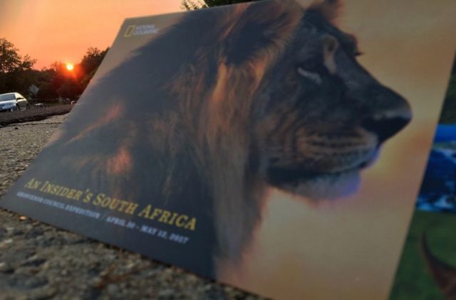 Blast from the past: National Geographic Brochure at sunset circa 2016 (sunset 2